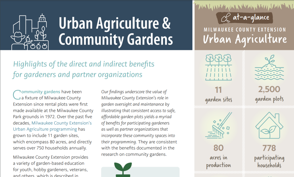 Urban Agriculture and Community Gardens