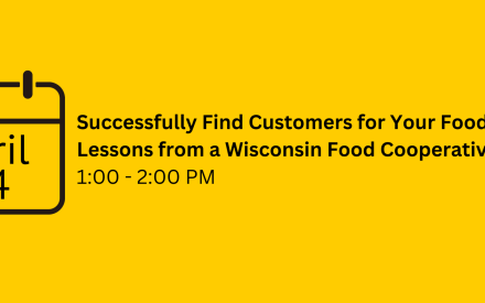 Successfully find customers for your food business, as part of 8-week virtual webinar series