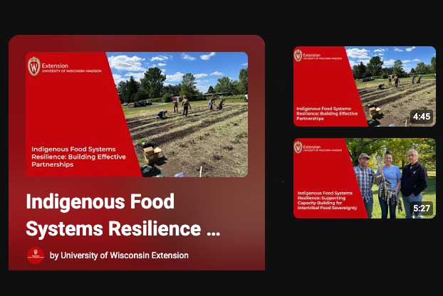 a screenshot of the indigenous food systems resilience program's youtube channel